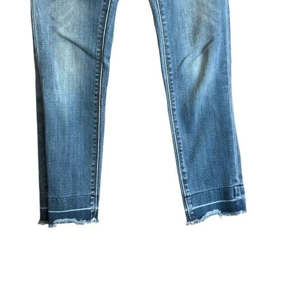 Hudson Jeans Girl's Size 10 Blue Denim Utility Pockets Frayed Hem - Picture 5 of 8